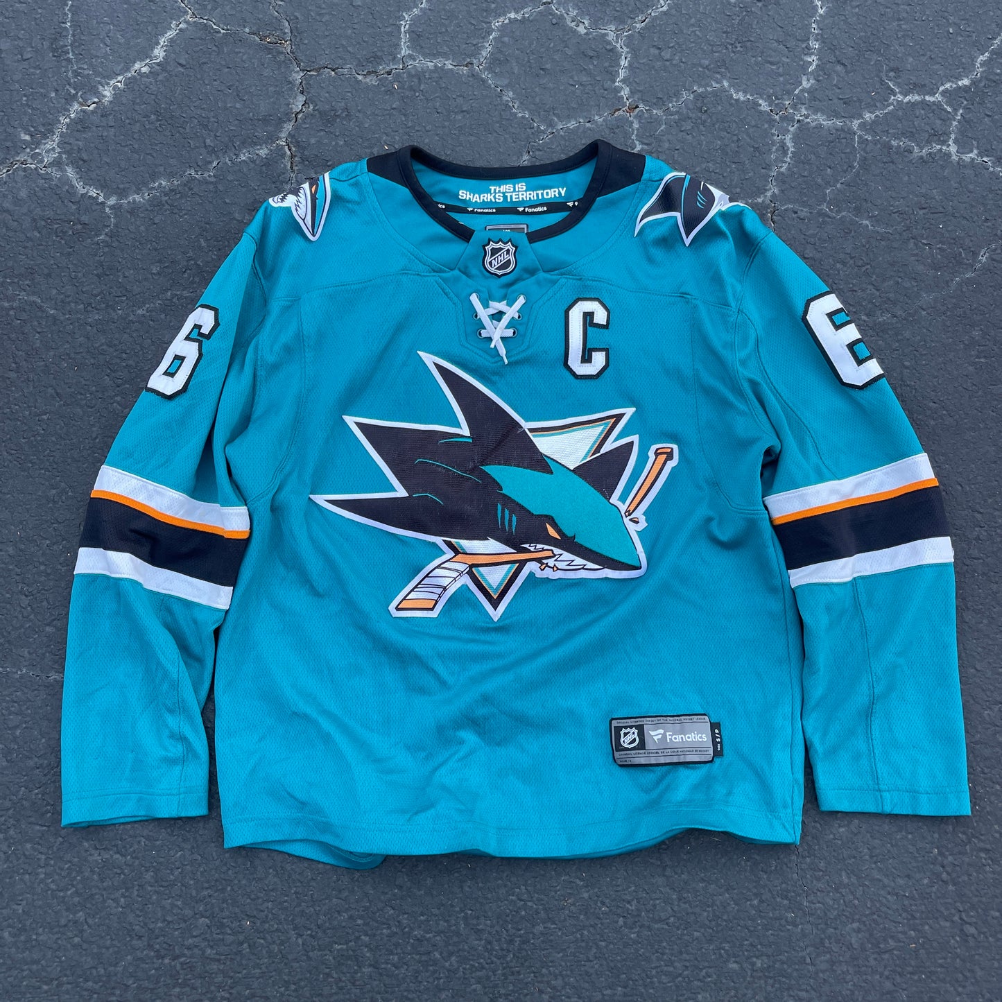 Fanatics NHL sharks jersey size S