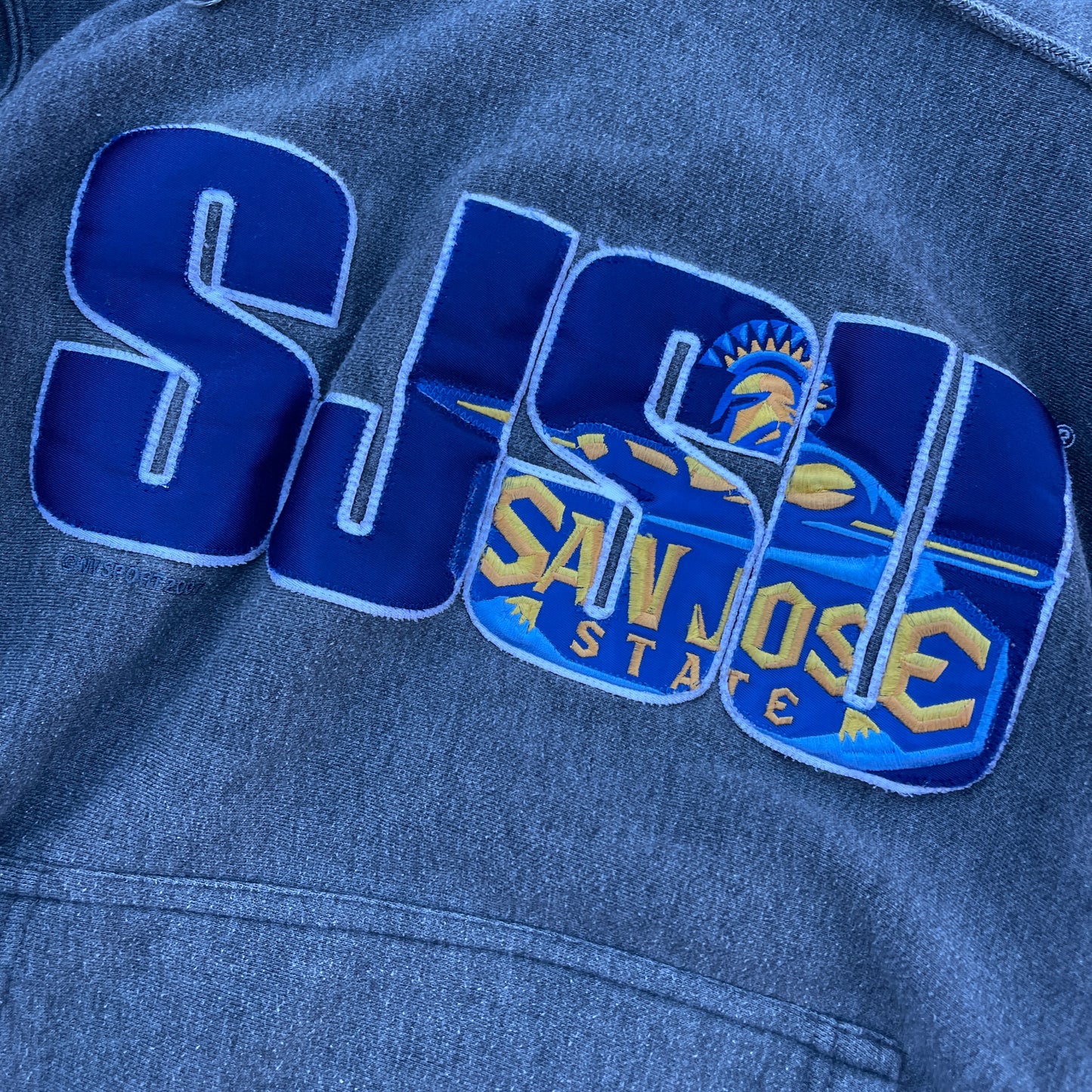 Mv sport San Jose state university 2007 pull over hoodie